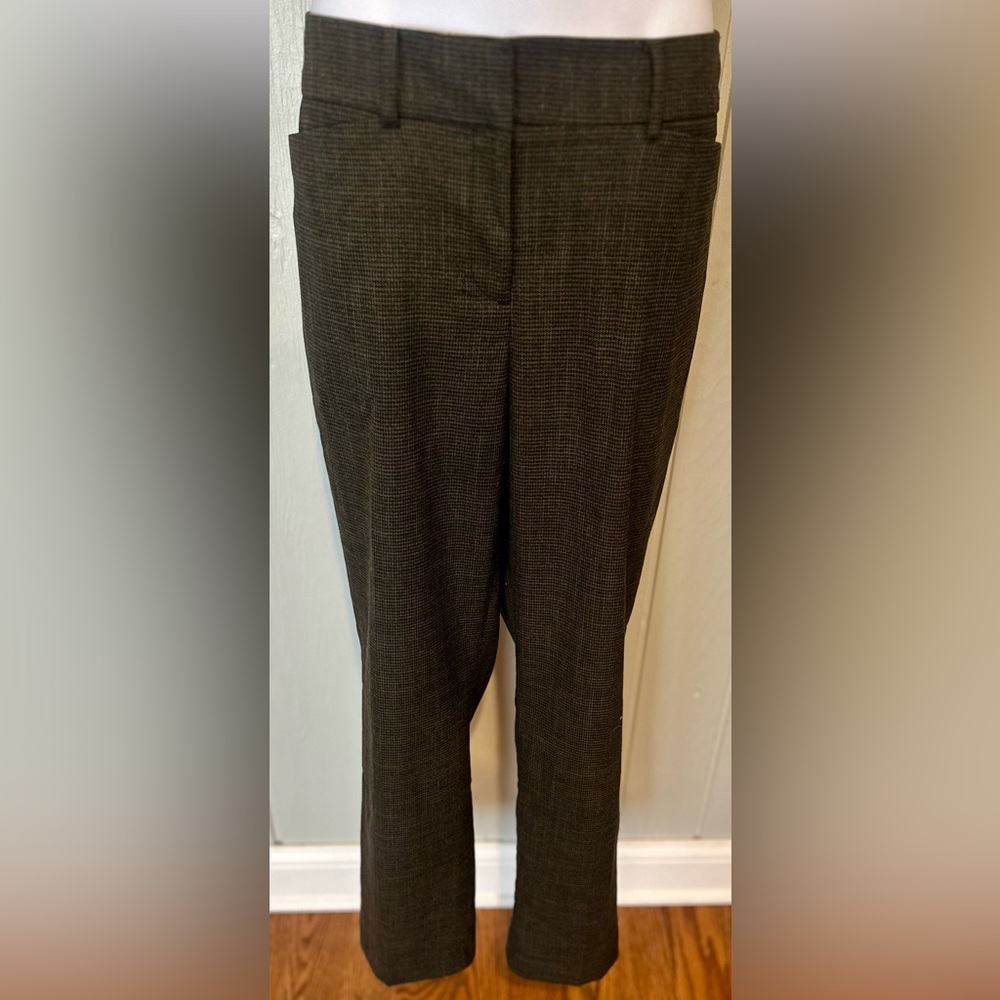 Ann Taylor Black & Gray Houndstooth Pants